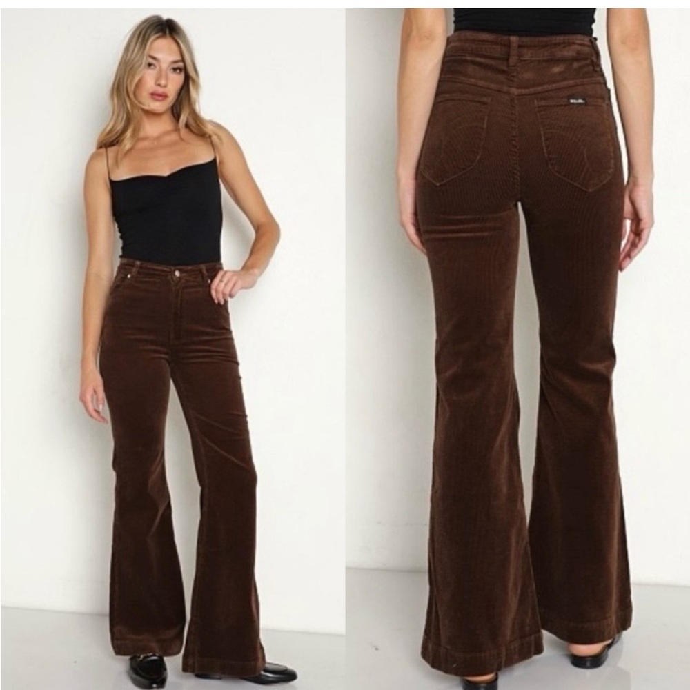 ROLLA’S High Rise Eastcoast Corduroy Stretch Flare Jeans - Picture 8 of 12
